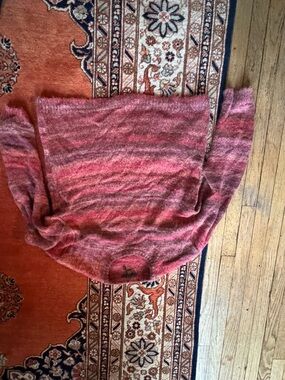 John Varvatos Red Striped Men’s Sweater - Soft Knit
